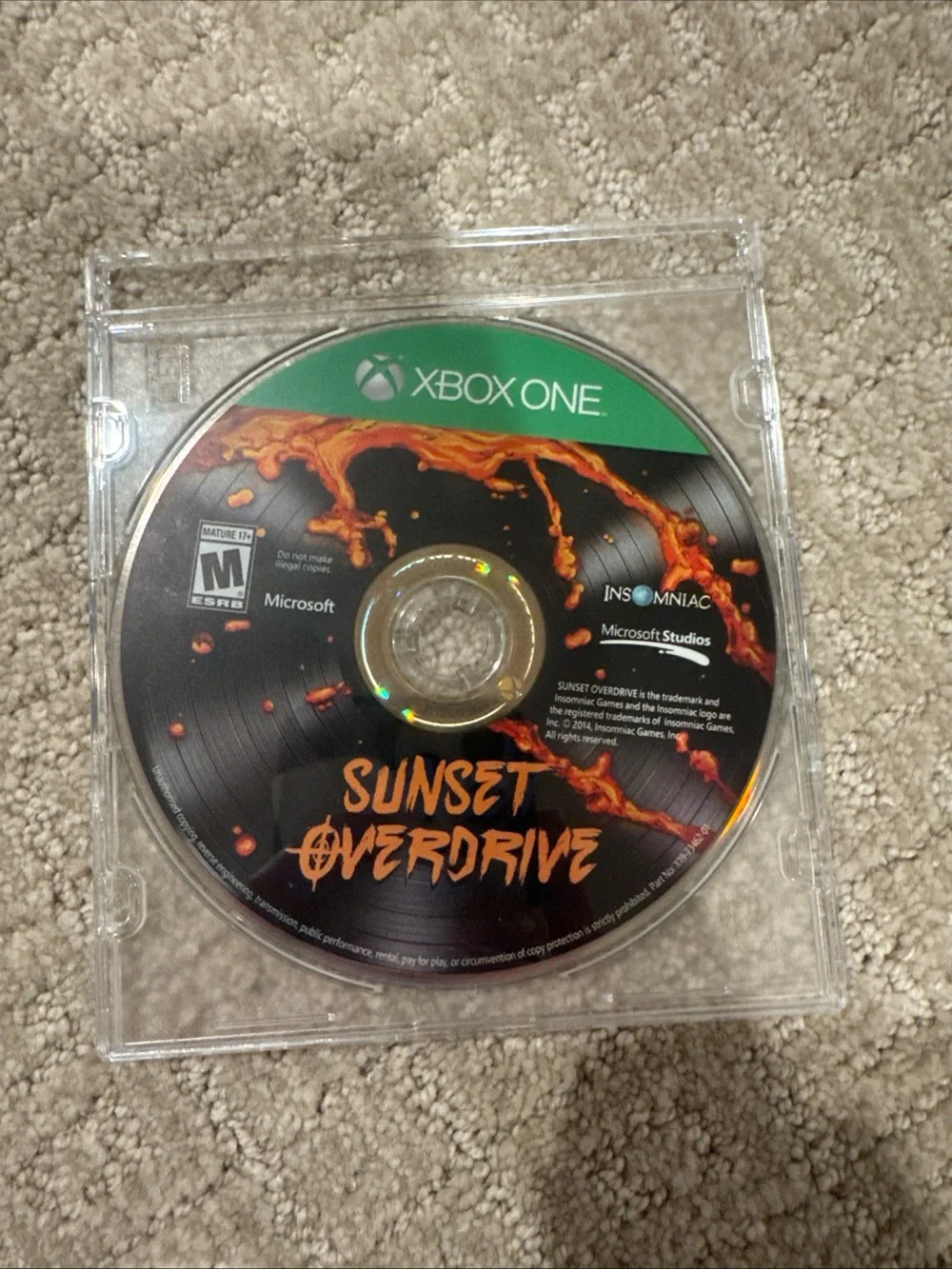 Sunset Overdrive Game Disc - Green/Black